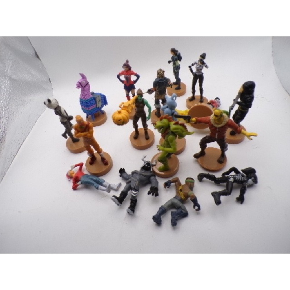 Fortnite Action Figure Lot 15 Piece Llama Panda Pumpkin Dragon Character‎ Toys